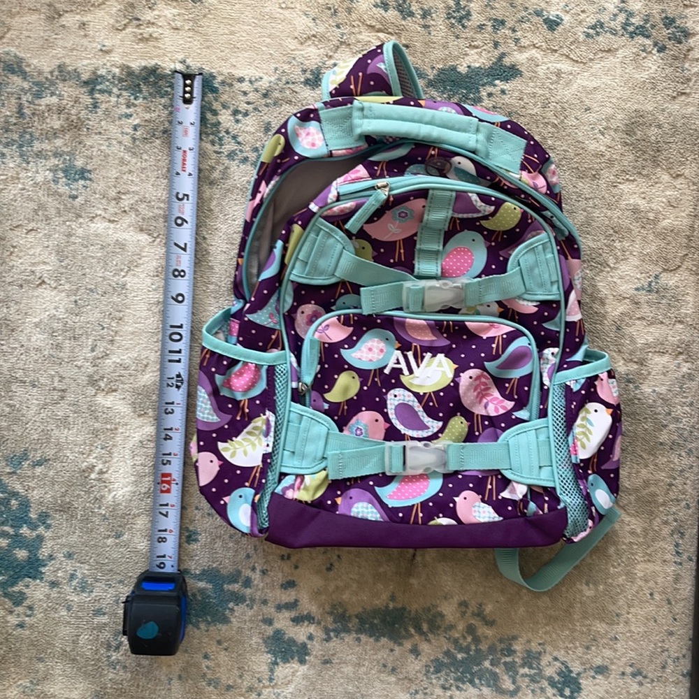 Pottery Barn back pack with name AVA embroidered.  Never used. - Picture 8 of 9